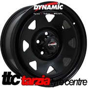 Dynamic 17x7" Triangle Sunraysia Subaru Steel Wheel 5x100 +30 Black