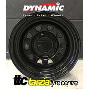 Dynamic 17x8" D Shape 4X4 Steel Wheel 6x139.7  NEG - 22 Black 