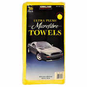 Kirkland Signature Ultra Plush Microfibre Cloths Towels Cleaning Car 36 Pieces  