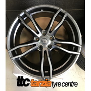 VF HSV Rapier Holden GTS R8 Style Wheels 20x8.5" / 20x9.5" Staggered Set Shadow Chrome Suits Commodore VB - VZ