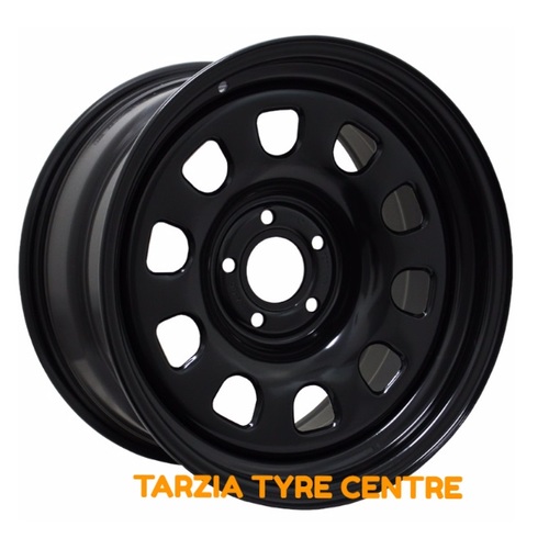 Dynamic 17x10" D Shape Ford Falcon AU BA BF FG FGX Steel Wheel 5x114.3 +30 Black