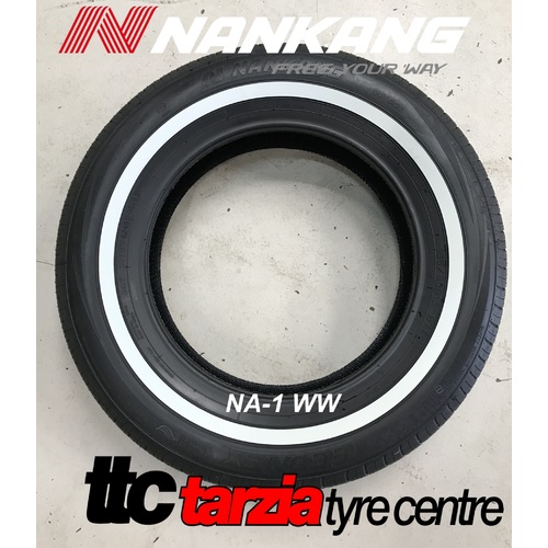 Nankang 165/80R15" NA-1 Pro Street New Passenger White Wall Tyre 165 80 R15