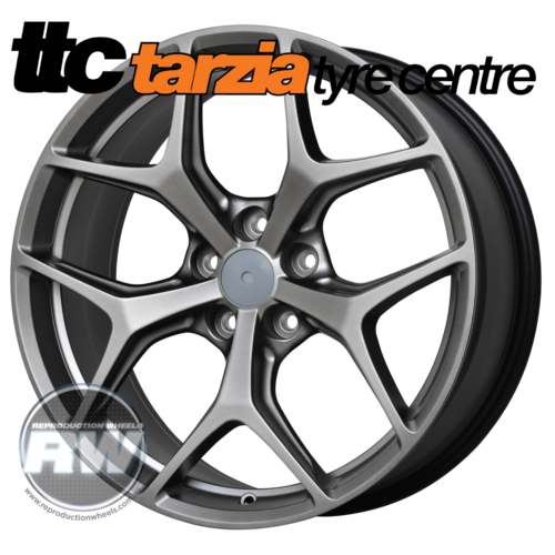 VF GTS-R HSV Holden Style Wheels 20x8.5" / 20x9.5" Staggered Set Dark Stainless Suits Commodore VB - VZ