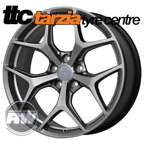 VF GTS-R HSV Holden Style Wheels 20x8.5" / 20x9.5" Staggered Set Dark Stainless Suits Commodore VE - VF