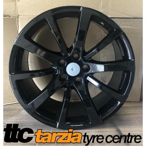 VF SV HSV Holden Style Wheels 20x8.5" X4 Gloss Black Suits Commodore VE - VF