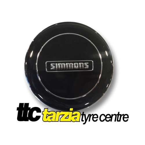 Simmons NEW Genuine Centre Cap Black with Silver Inlay 1 x Cap Limited Stock