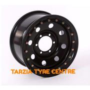 Dynamic 15x10" Round Hole Imitation Beadlock 4X4 Steel Wheel 6x139.7 -44 Black
