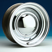 Dynamic 15x6" 5x114.3 & 5x120.65 Multi Stud Steel Wheel +6 Smooth Chrome