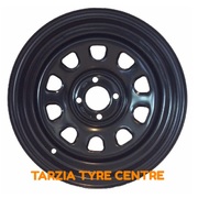 Dynamic 15x8" D Shape Hole Drift Steel Wheel 4x100 +20 Black