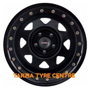 Dynamic 16x8" Triangle Sunraysia Imitation Beadlock 4X4 Steel Wheel 5x114.3 -10 Black