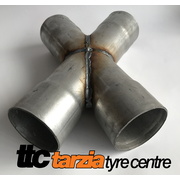 Exhaust Crossover Pipe Mild Steel Suit 2.250 Inch X Pipe Universal Aluminized