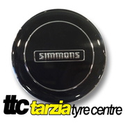 Simmons NEW Genuine Centre Cap Black with Silver Inlay 1 x Cap Limited Stock