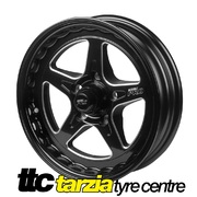 Street Pro ll 15 x 4 Inch Ford Falcon Bolt 5 x 4.50 2 inch Back Space Black