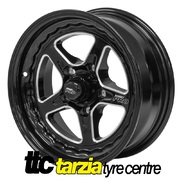 Street Pro ll 15 x 7 Inch Ford Falcon Bolt 5 x 4.50 3.5 inch Back Space Black