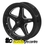 Street Pro ll 17 x 4.5 Inch Holden Chev Bolt 5 x 4.75 1.75 inch Back Space Black STP002-174000-BK