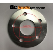 Wheel Spacer x2 5x100 3mm Mild Steel Suit Toyota Subaru 12mm or Half Inch Stud