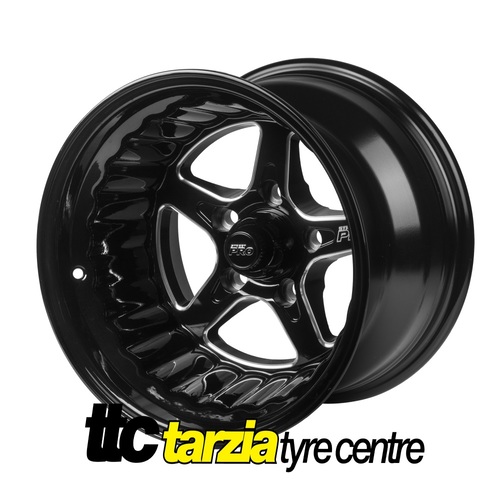 Street Pro ll 15 x 10 Inch Ford Falcon Bolt 5 x 4.50 3.5 inch Back Space Black