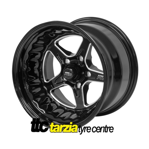 Street Pro ll 15 x 8.5 Inch Holden Chev Bolt 5 x 4.75 5 inch Back Space Black STP002-158001-BK